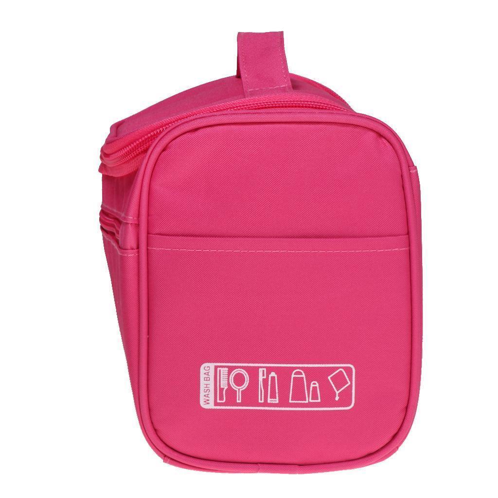 Big Capacity Toiletry Bag Makeup Cosmetic Storage Bag RoseRed