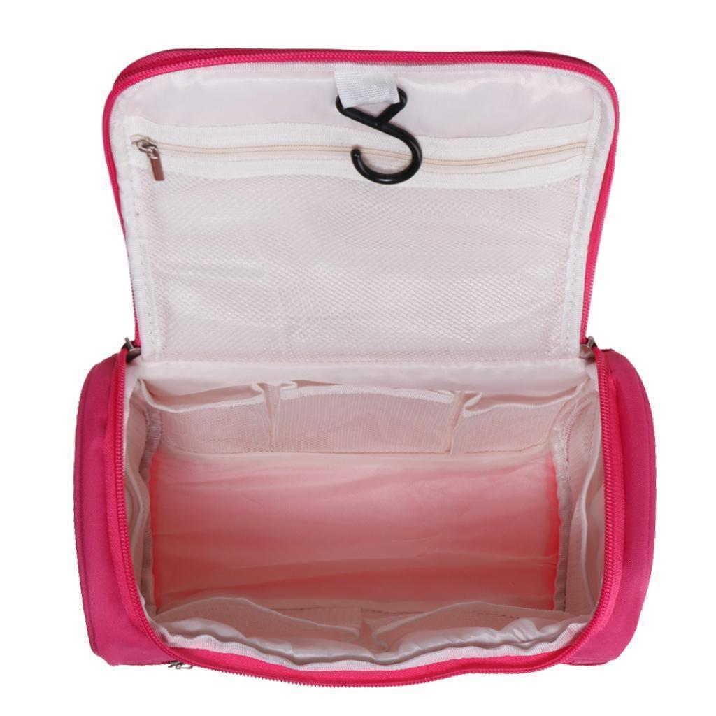 Big Capacity Toiletry Bag Makeup Cosmetic Storage Bag RoseRed