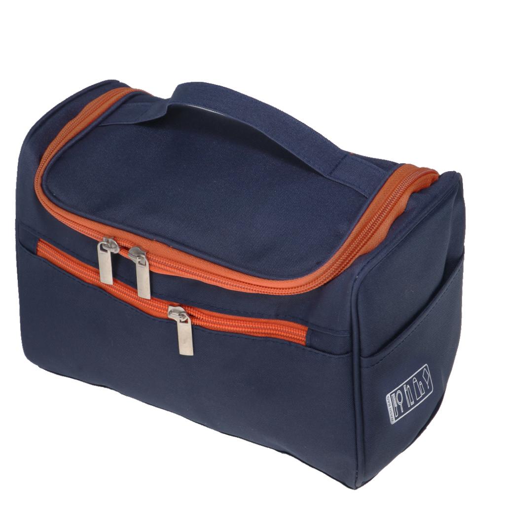 Big Capacity Toiletry Bag Makeup Cosmetic Storage Bag Navy Blue