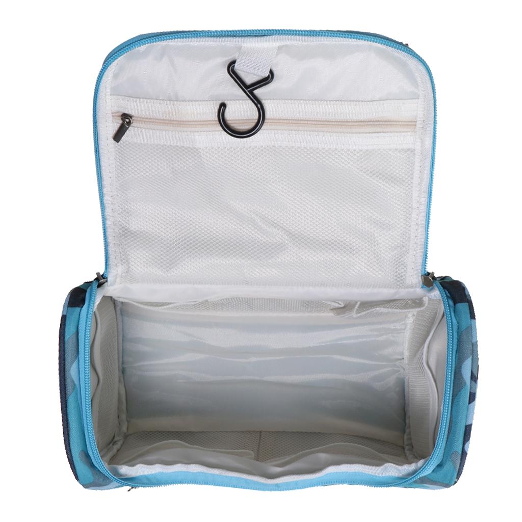 Big Capacity Toiletry Bag Makeup Cosmetic Storage Bag Camouflage Blue