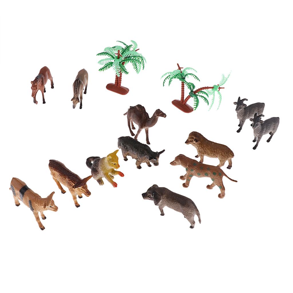 Simulation Wildlife Farm Animal Dinosaur Model Figure Kids Toy Collectibles Farm Animals