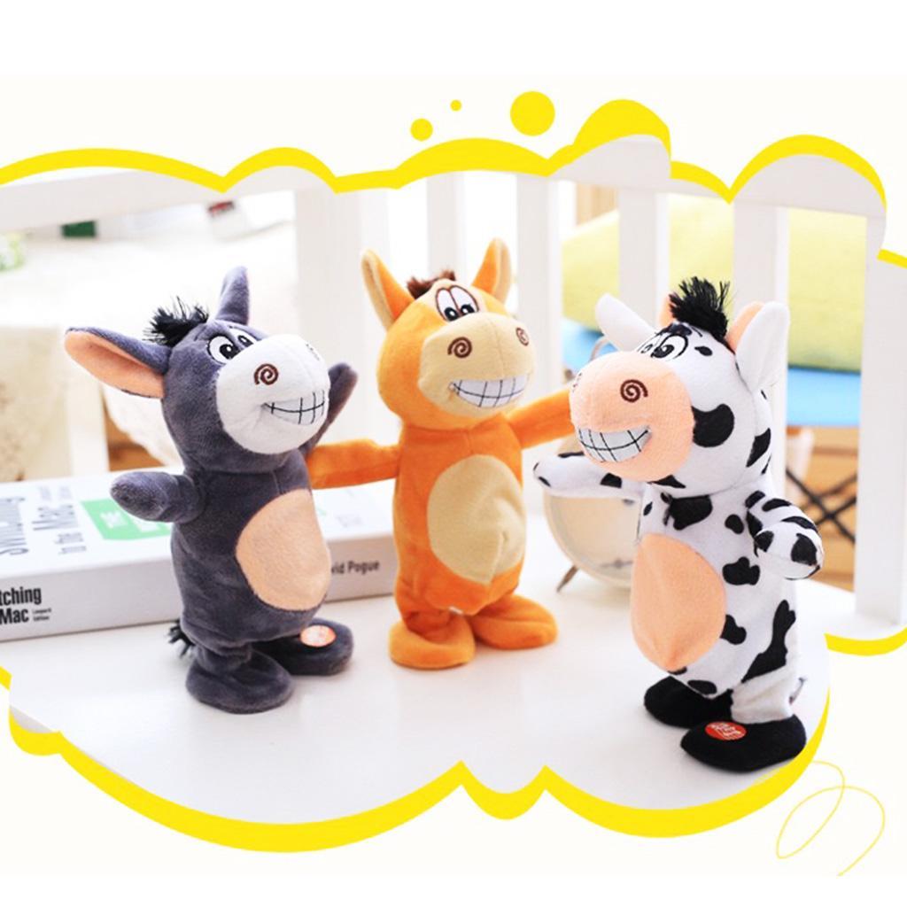 Baby Plush Toy Singing Walking Stuffed Animal Kids Doll Multi-color