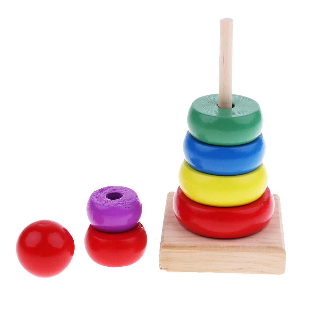 Wooden Childrens Musical Instrument Toy Percussion Sound  5Pcs