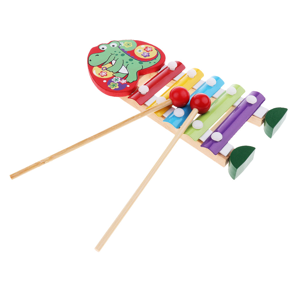Kids Childrens Traditional Metal Xylophone Musical Music Toy Instrument