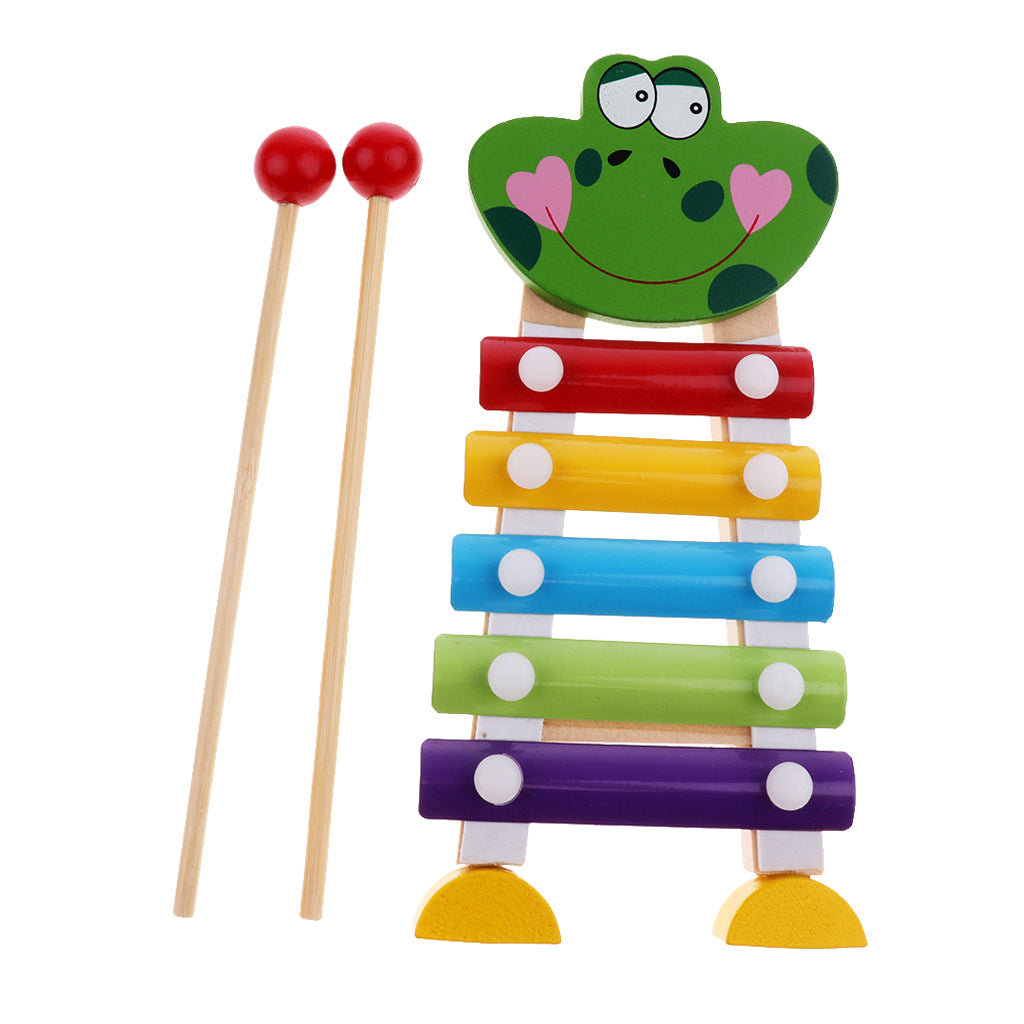 Kids Childrens Traditional Metal Xylophone Musical Music Toy Instrument