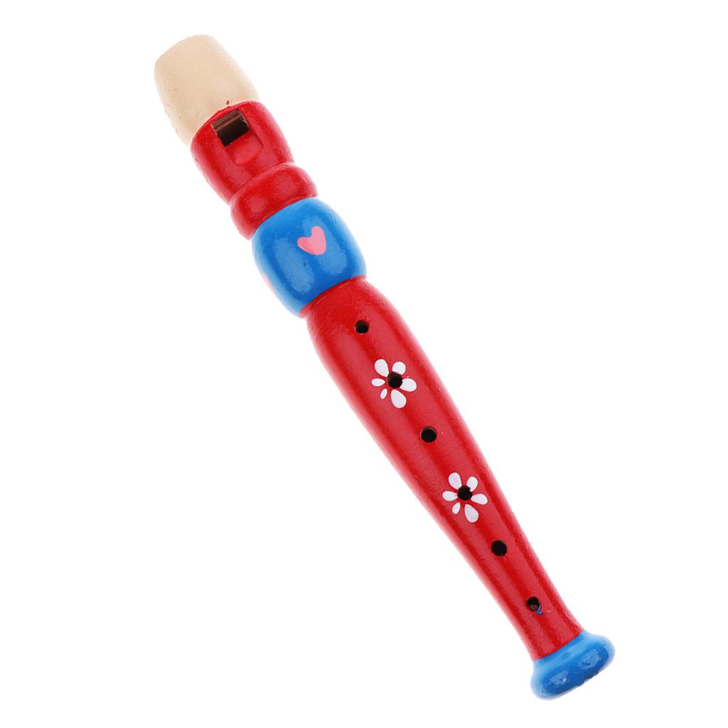 Kids Toddler Wooden Flute Whistle Musical Instrument Education Toy