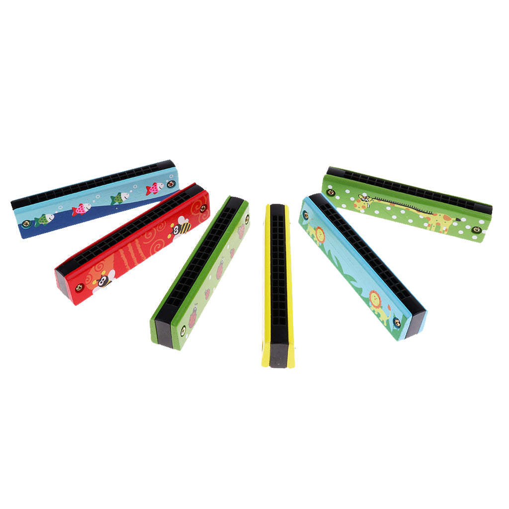 Educational Musical Plastic Harmonica Instrument Toy for Kids Gift Random Color