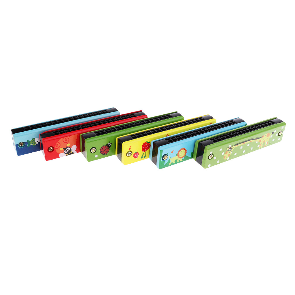 Educational Musical Plastic Harmonica Instrument Toy for Kids Gift Random Color