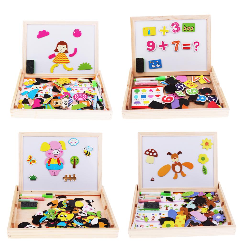 Wooden Kids Children Educational Learning Toys Magnetic Board Puzzle Games Zodiac