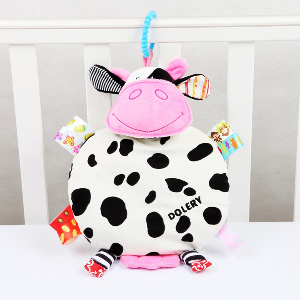 Baby Kids Pram Handbell Stroller Hanging Plush Toys Cow