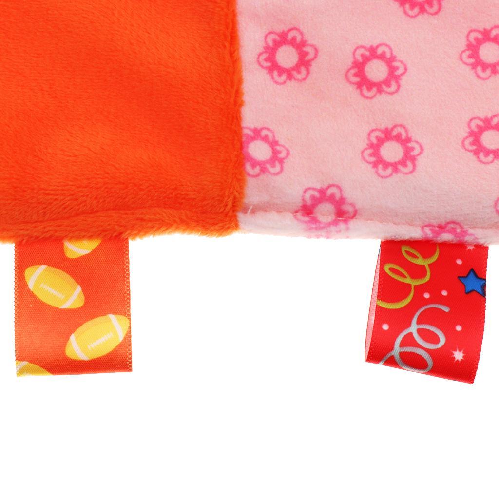 Baby Blanket Soft Plush Teething Security Tag Blankets  fox