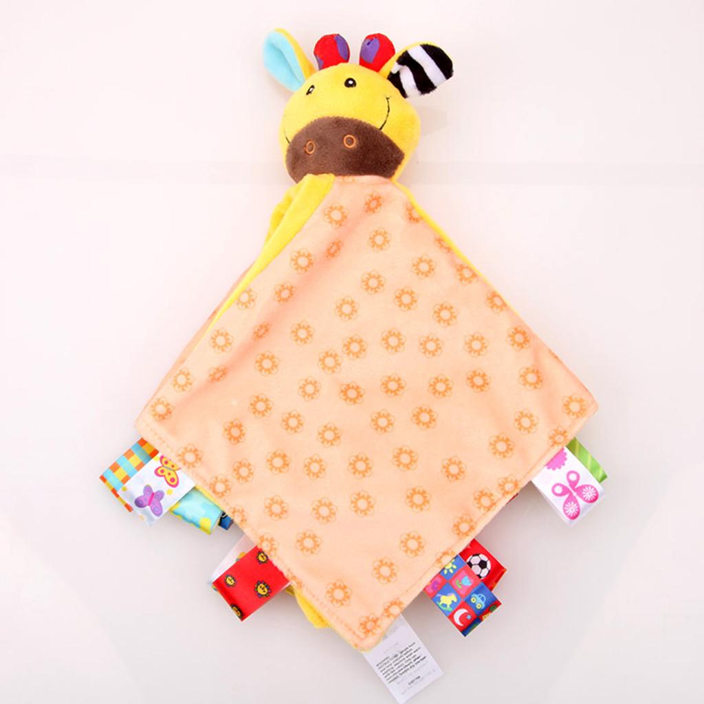 Baby Blanket Soft Plush Teething Security Tag Blankets  deer