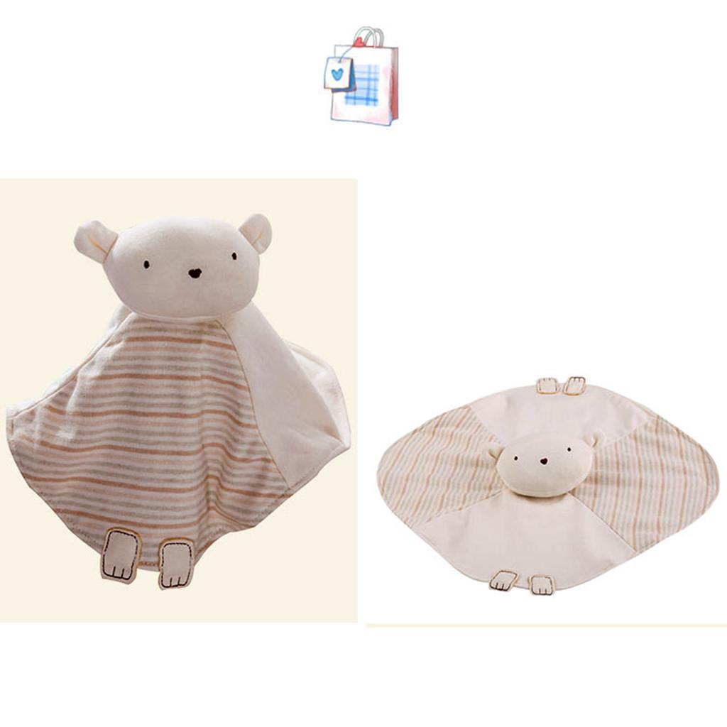 Baby Infant Organic Cotton Soft Cute Animal Hand Appease Towel Bear