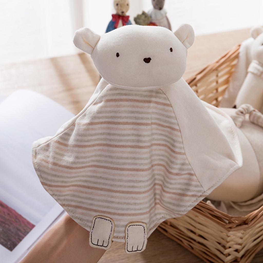 Baby Infant Organic Cotton Soft Cute Animal Hand Appease Towel Bear