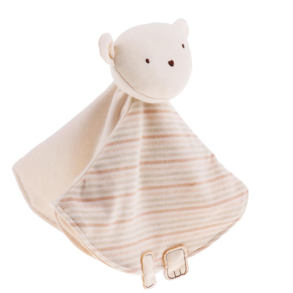 Baby Infant Organic Cotton Soft Cute Animal Hand Appease Towel Bear