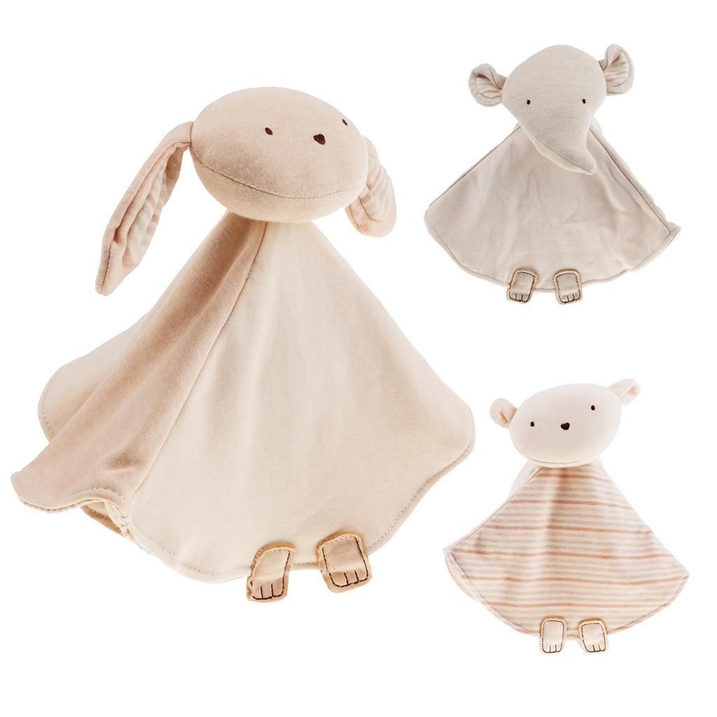 Baby Infant Organic Cotton Soft Cute Animal Hand Appease Towel Rabbit