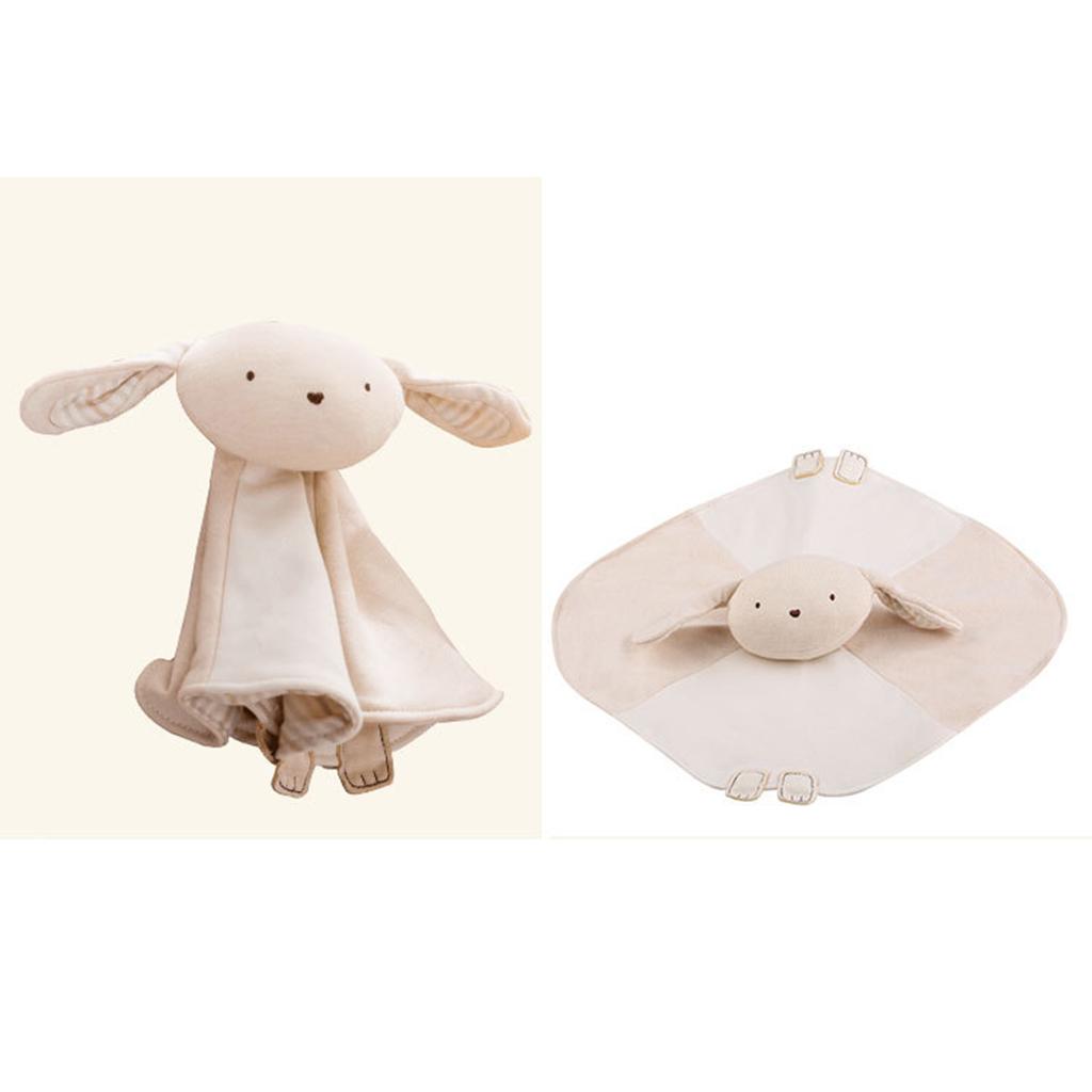 Baby Infant Organic Cotton Soft Cute Animal Hand Appease Towel Rabbit