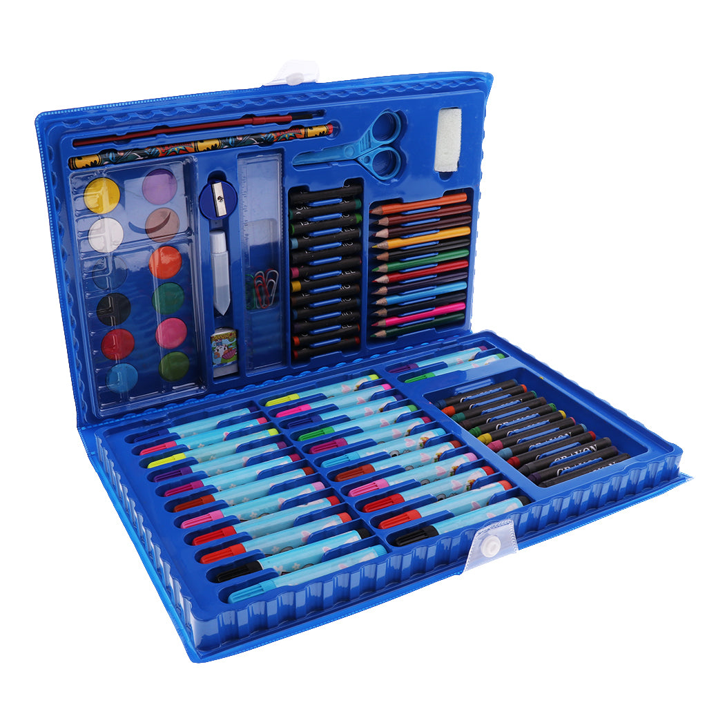 86Pcs Watercolor Painting Pen Artist Drawing Marker Pens Set Blue