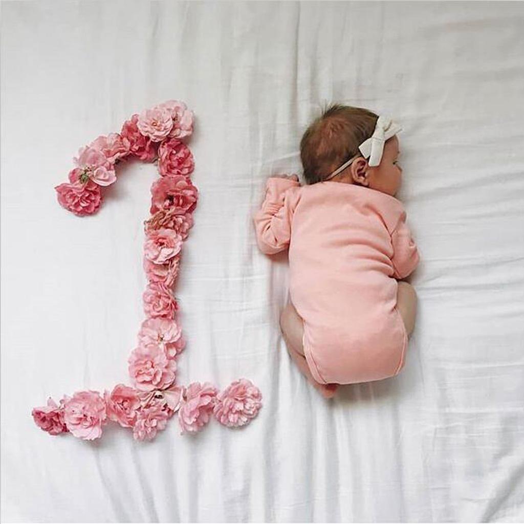 Newborn Photography Props Rug Baby Photo Rose Flower Backdrop Blanket