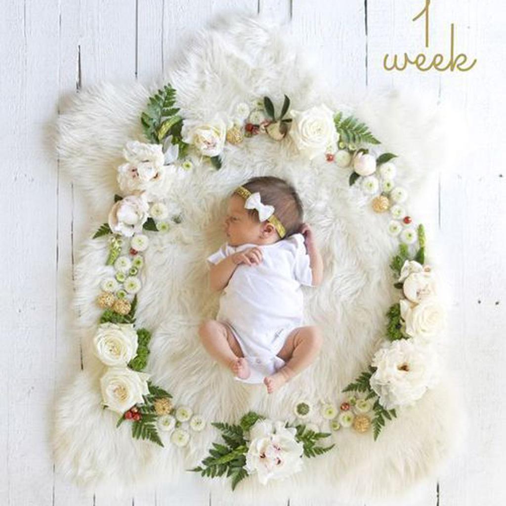 Newborn Photography Props Rug Baby Photo Rose Flower Backdrop Blanket