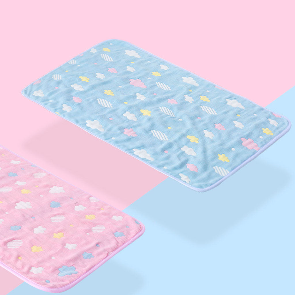 Changing Diaper Pad Baby Infant Urine Mat Nappy Bed 50x70cm Pink clouds