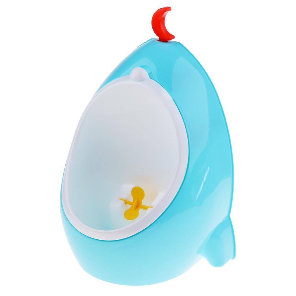 Potty Toilet Training Kids Urinal Boys Pee Trainer Bathroom Blue Rocket