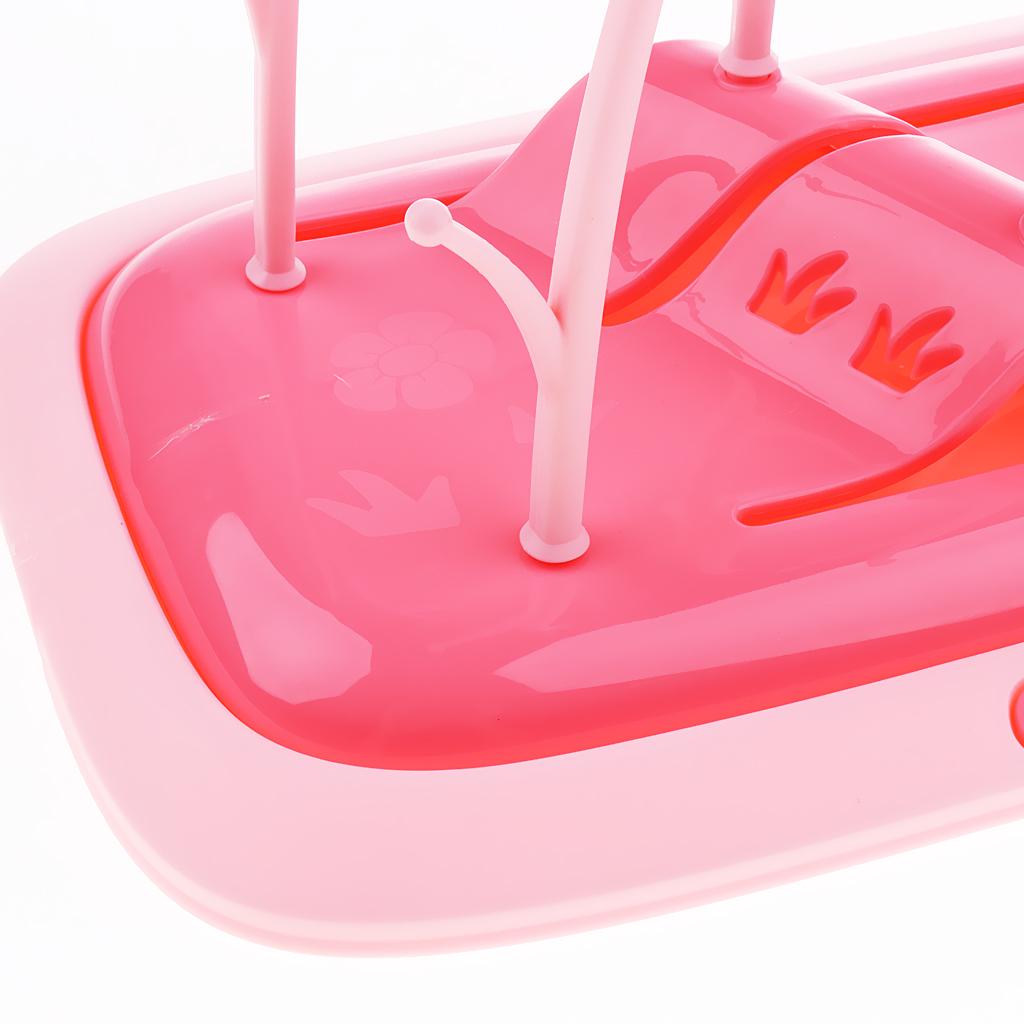 Deluxe Baby Bottle Drying Rack  Pink
