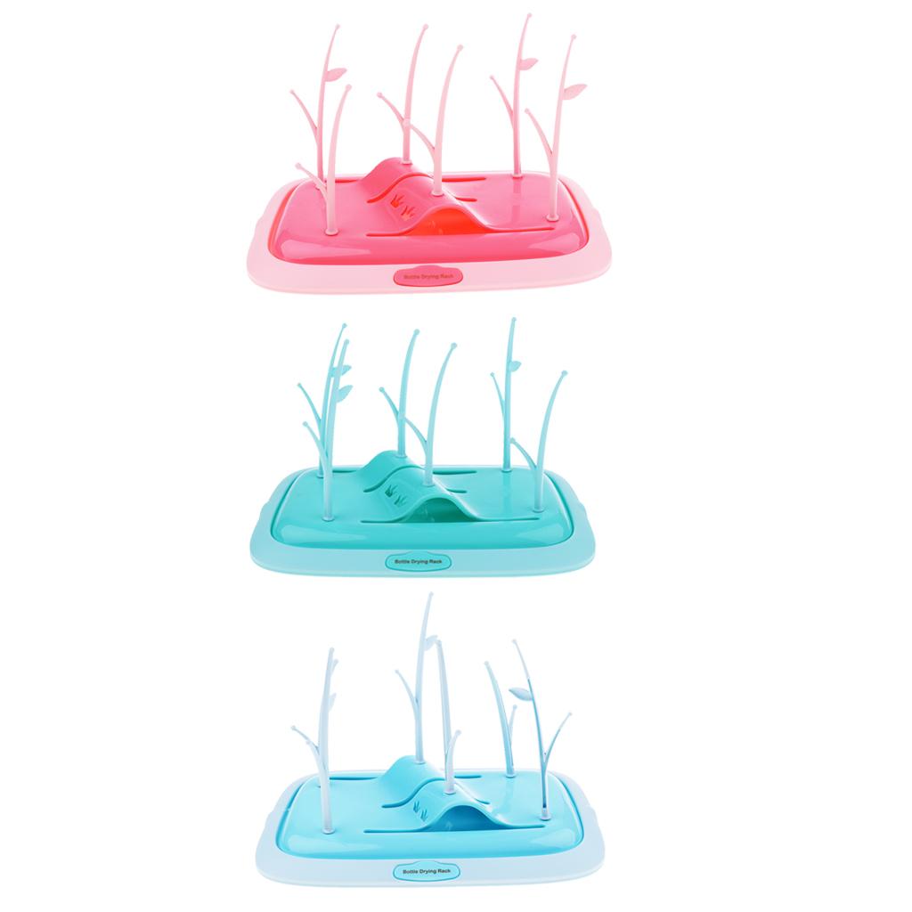 Deluxe Baby Bottle Drying Rack  Green