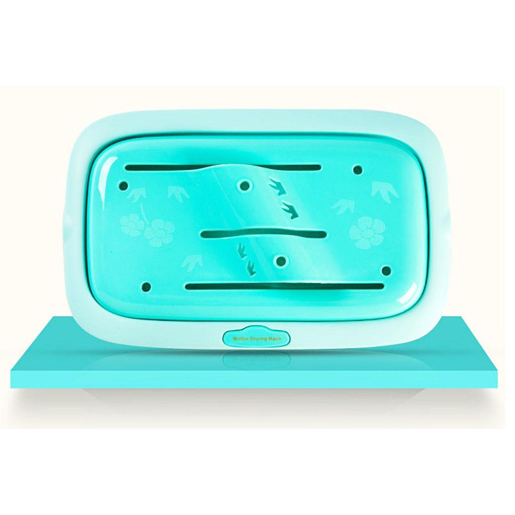 Deluxe Baby Bottle Drying Rack  Green