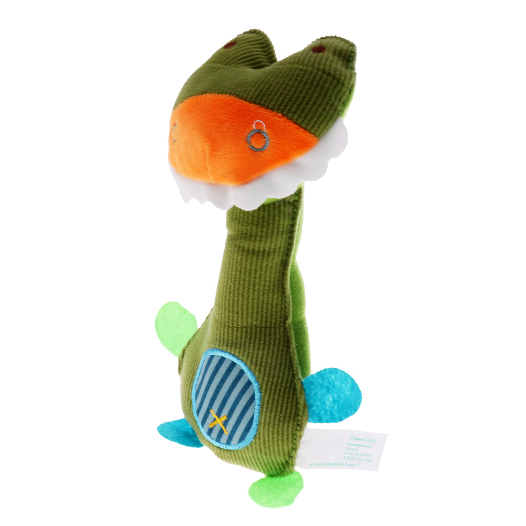 Infant Stuffed Animal Baby Hand Rattle BB Soft Plush Toy Doll  crocodile