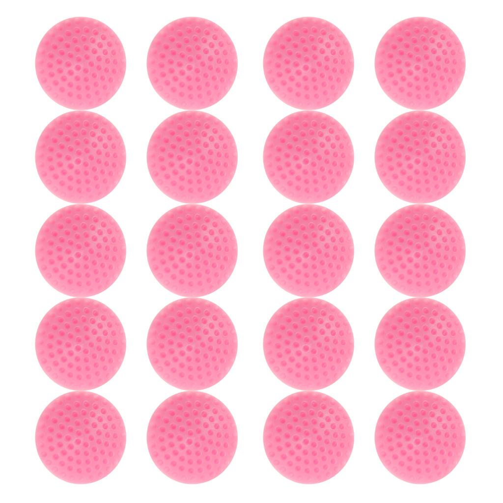 20 Pieces Wall Protector Self Rubber Stop Door Handle Guard Stopper Pink