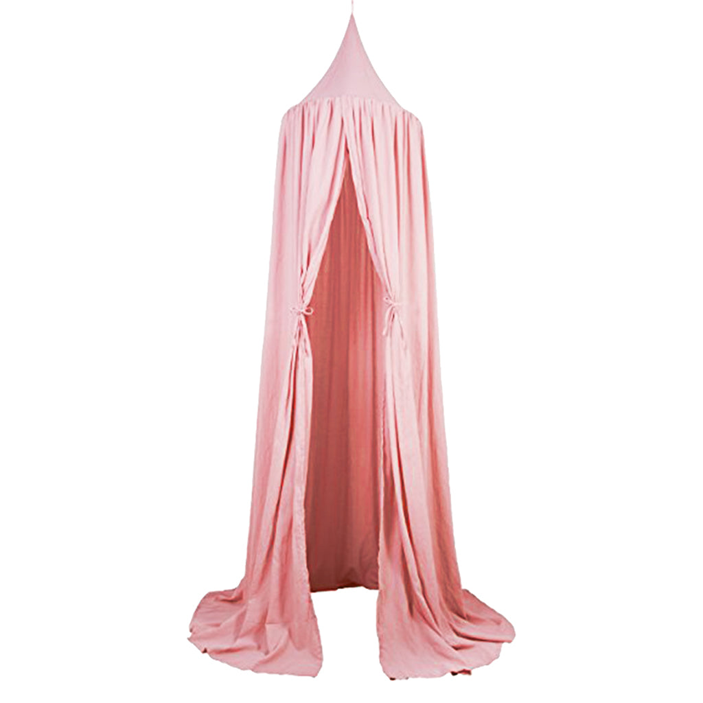 Kids Baby Bed Canopy Bedcover Mosquito Net Curtain Bedding Dome Tent Style 1-Pink