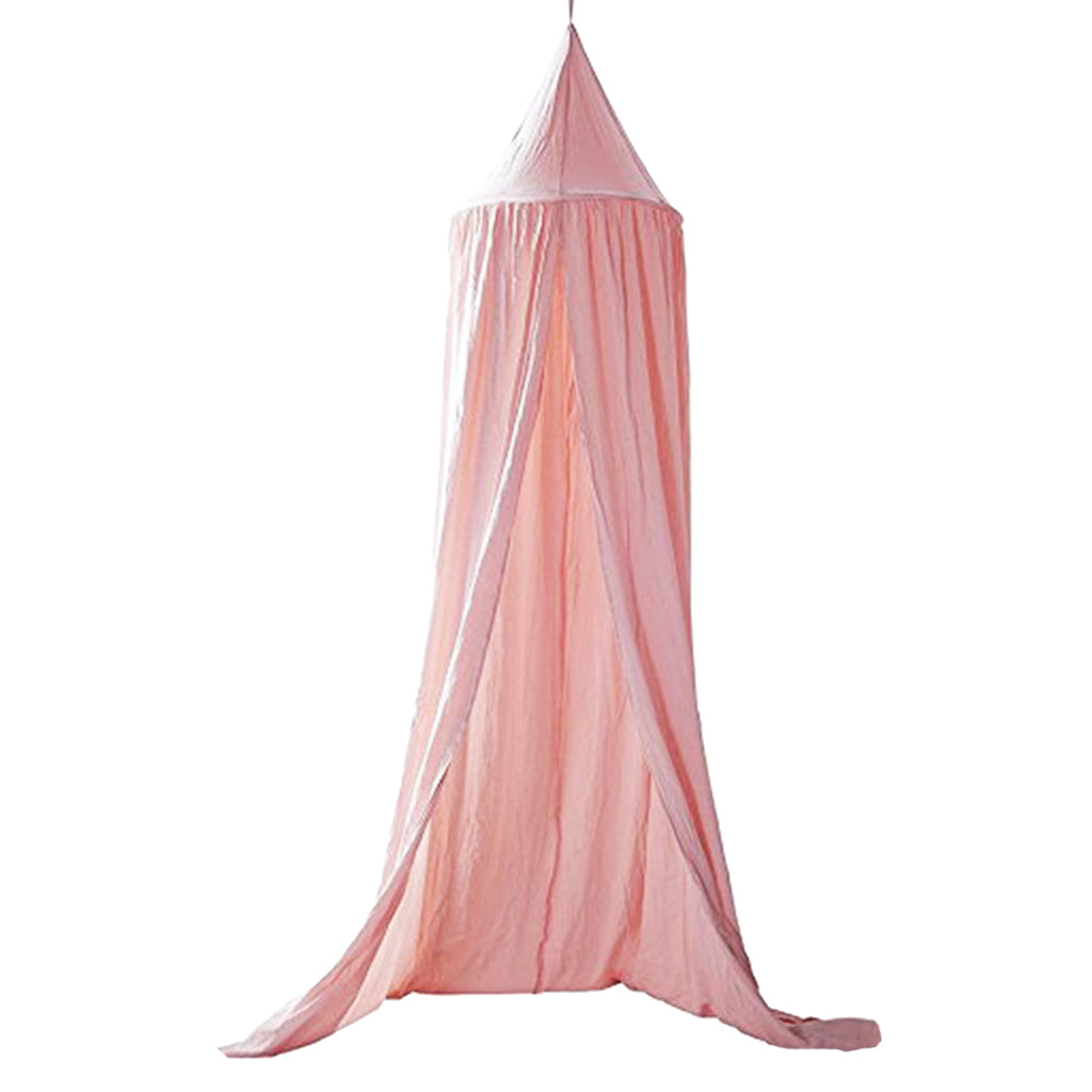 Kids Baby Bed Canopy Bedcover Mosquito Net Curtain Bedding Dome Tent Style 1-Pink