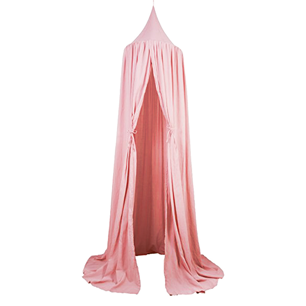 Kids Baby Bed Canopy Bedcover Mosquito Net Curtain Bedding Dome Tent Style 1-Pink