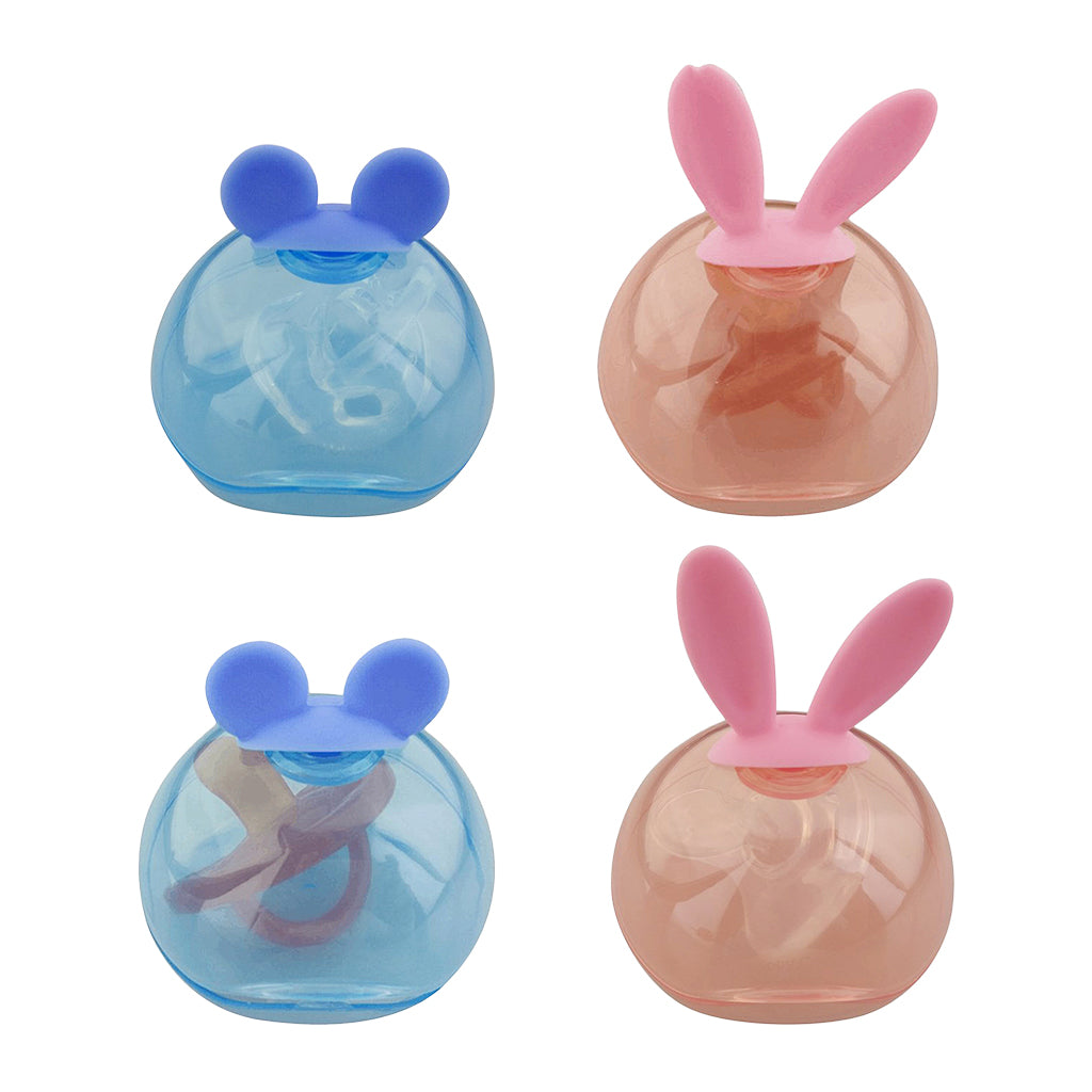 Silicone Soother Pacifier Baby Dummy Teether BPA FREE Pink+Brown