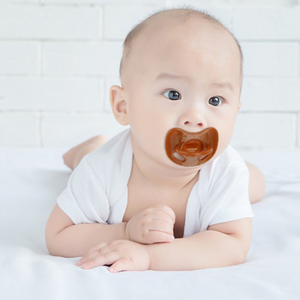 Silicone Soother Pacifier Baby Dummy Teether BPA FREE Pink+Brown