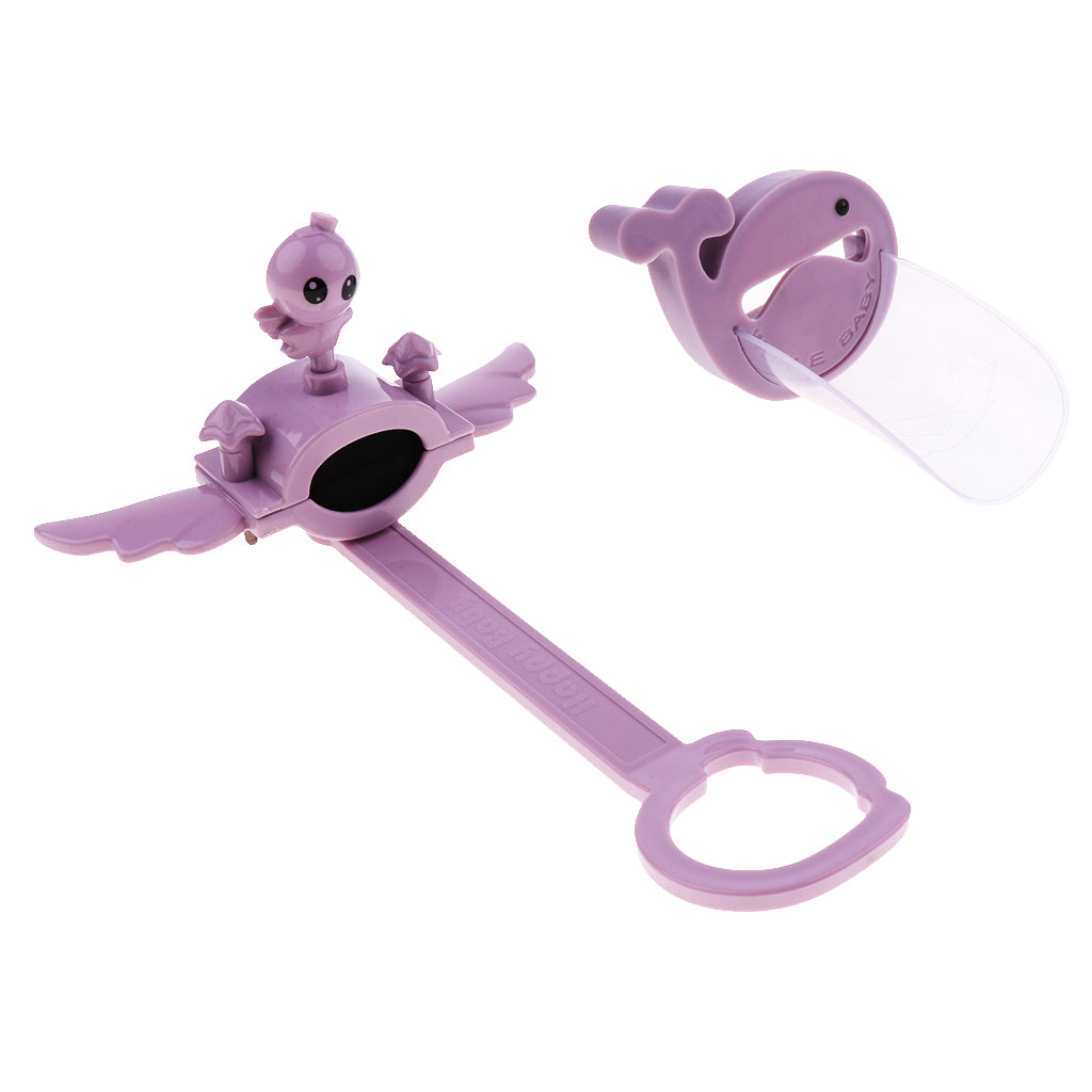 Faucet Handle Extender Set Connects to Sink Handle and Faucet Purple