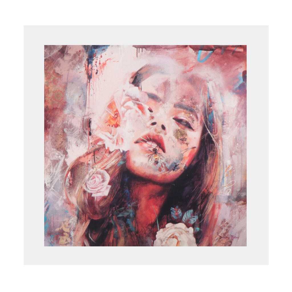 Modern Wall Art Oil Painting Asian Pop Girl Wall Painting Picture Flameles S