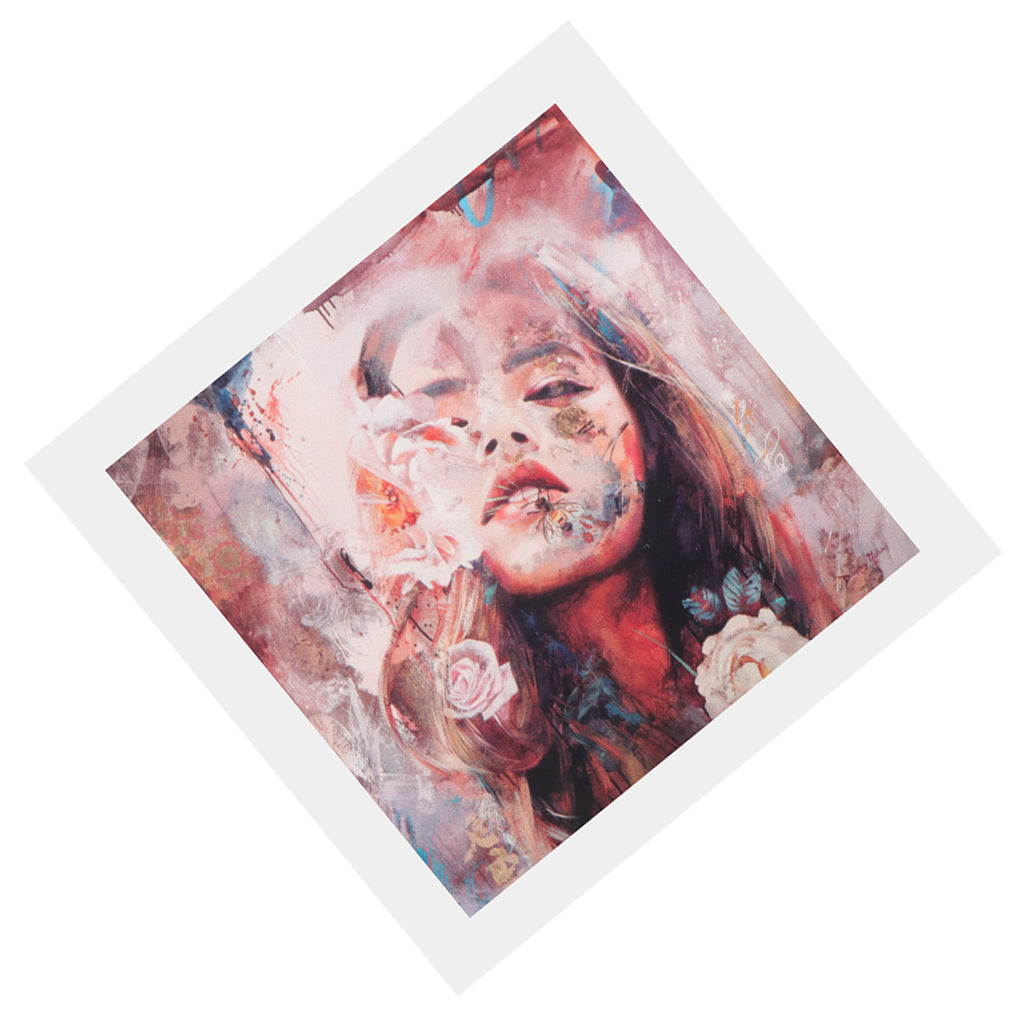 Modern Wall Art Oil Painting Asian Pop Girl Wall Painting Picture Flameles S