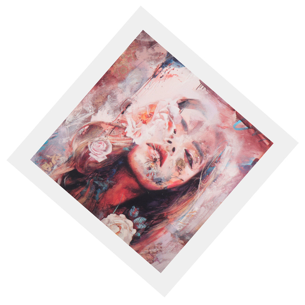 Modern Wall Art Oil Painting Asian Pop Girl Wall Painting Picture Flameles S