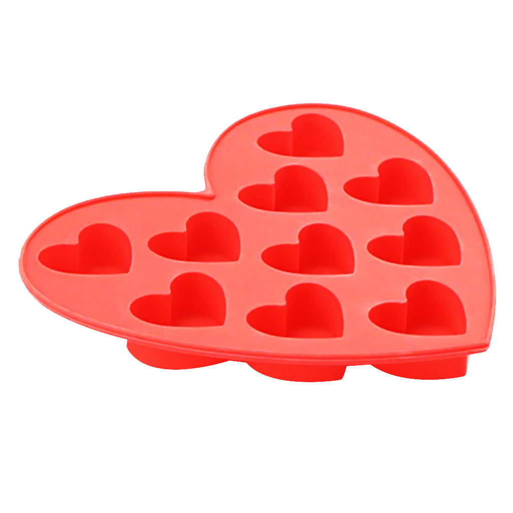 Silicone Fondant Mold Cake Decorating Chocolate Baking Mould Tool DIY Heart Red