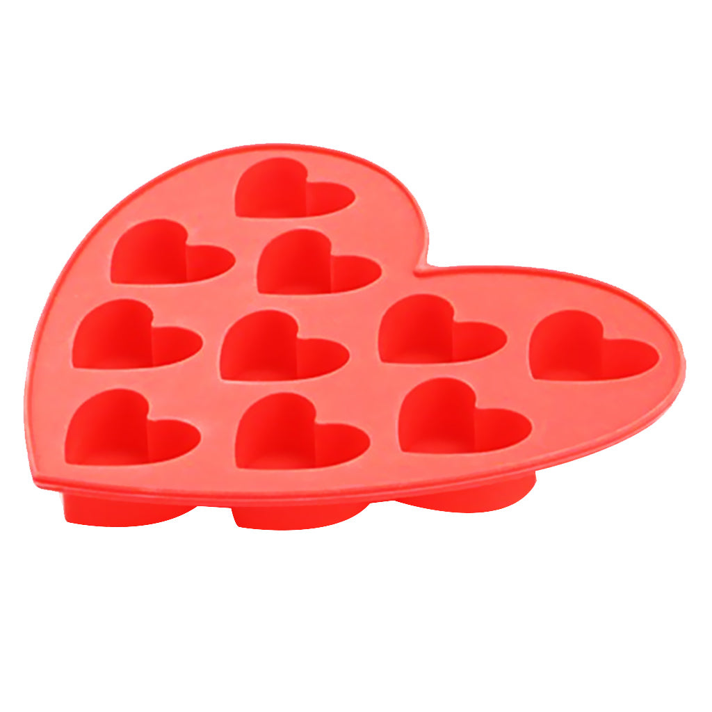 Silicone Fondant Mold Cake Decorating Chocolate Baking Mould Tool DIY Heart Red