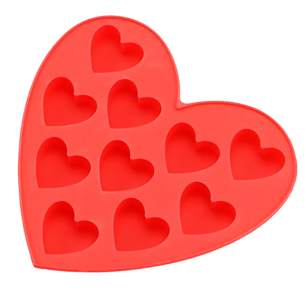 Silicone Fondant Mold Cake Decorating Chocolate Baking Mould Tool DIY Heart Red