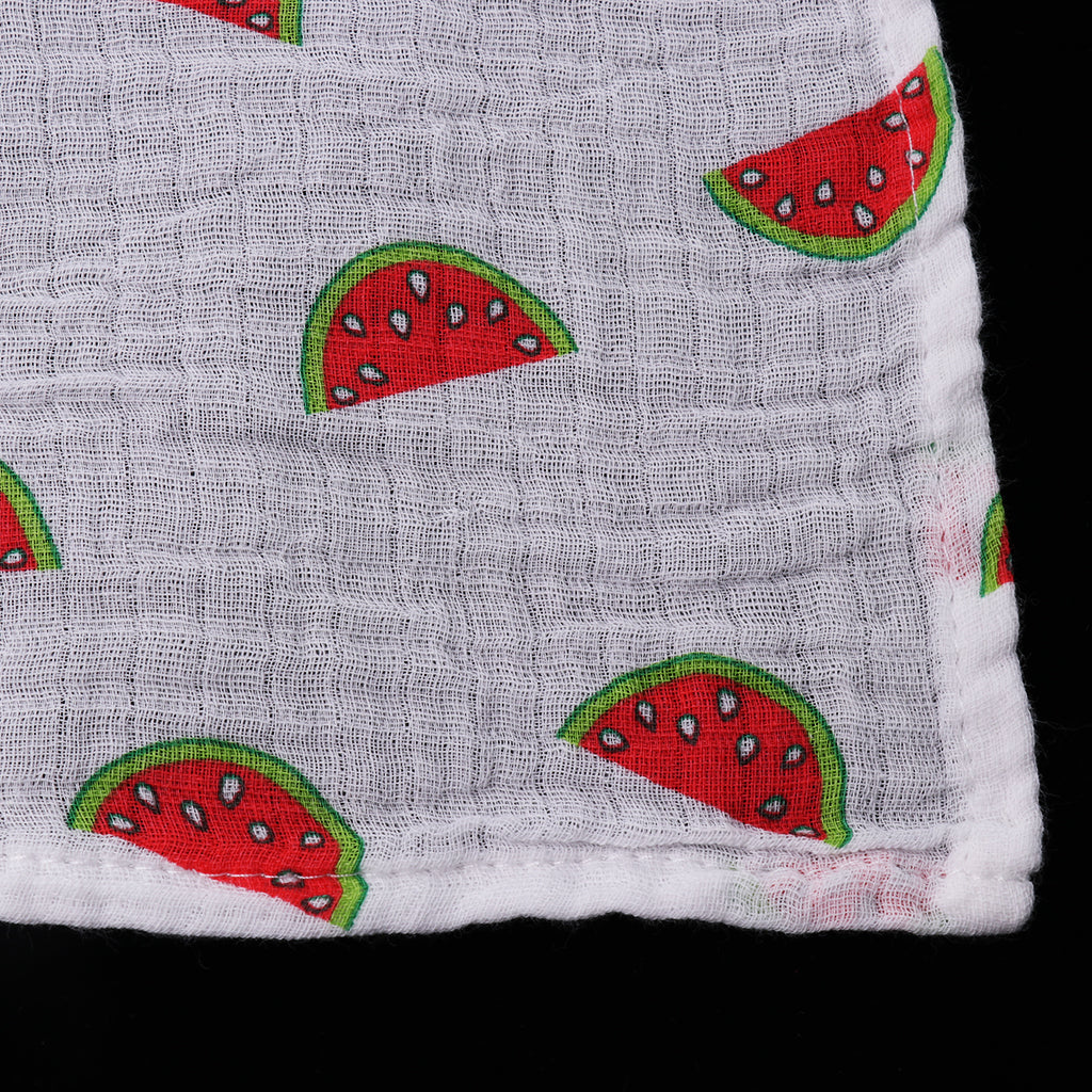 Baby Swaddling Blanket Soft Muslin Cotton Swaddle Towel Watermelon