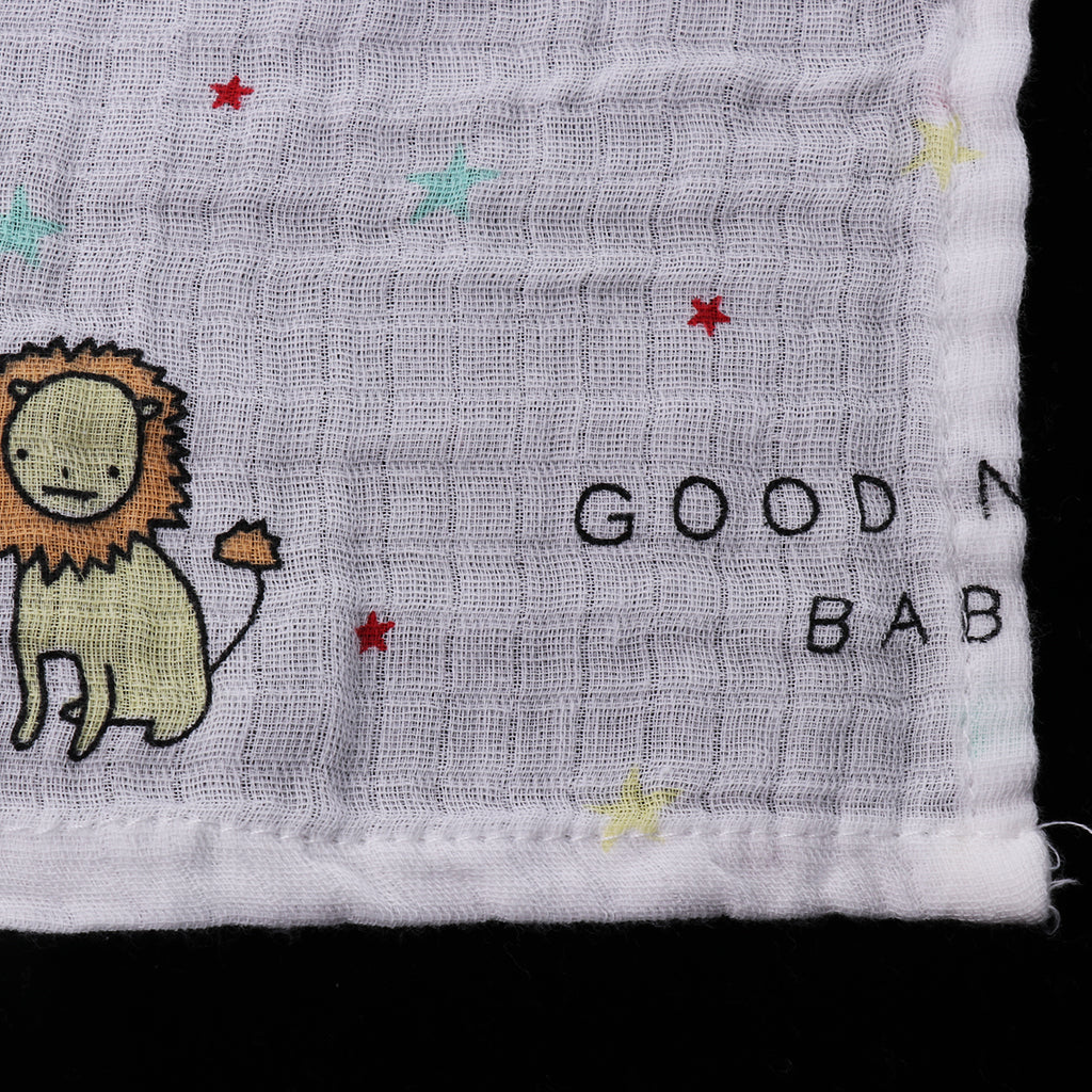 Baby Cotton Gauze Multi-purpose Towel Wrap Blanket Lion