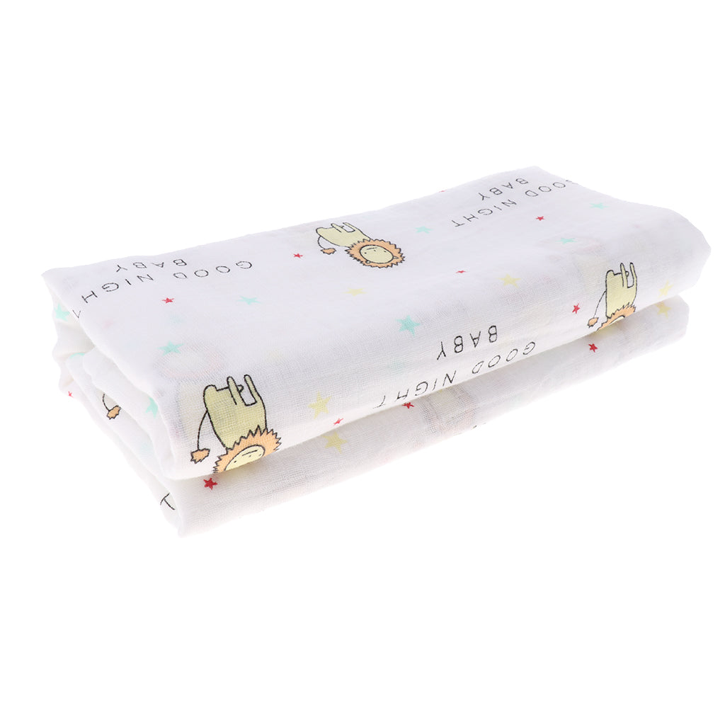 Baby Cotton Gauze Multi-purpose Towel Wrap Blanket Lion