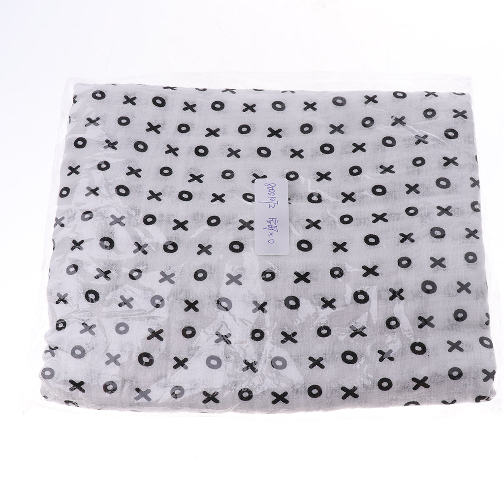 Baby Cotton Gauze Multi-purpose Towel Wrap Blanket Letter XO