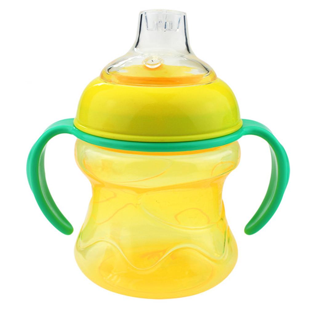 200 ML No-Spill Super Spout Grip Sippy Cups Style 2-Yellow