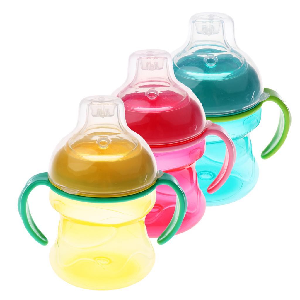 200 ML No-Spill Super Spout Grip Sippy Cups Style 2-Yellow