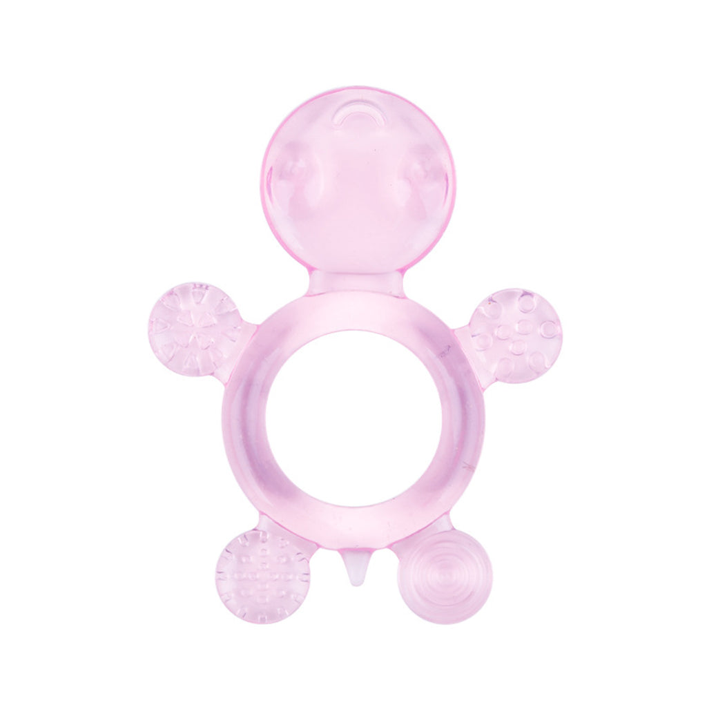 Baby Silicone Teether Hand Teethings Animal Shaped Molar Toys Pink turtle